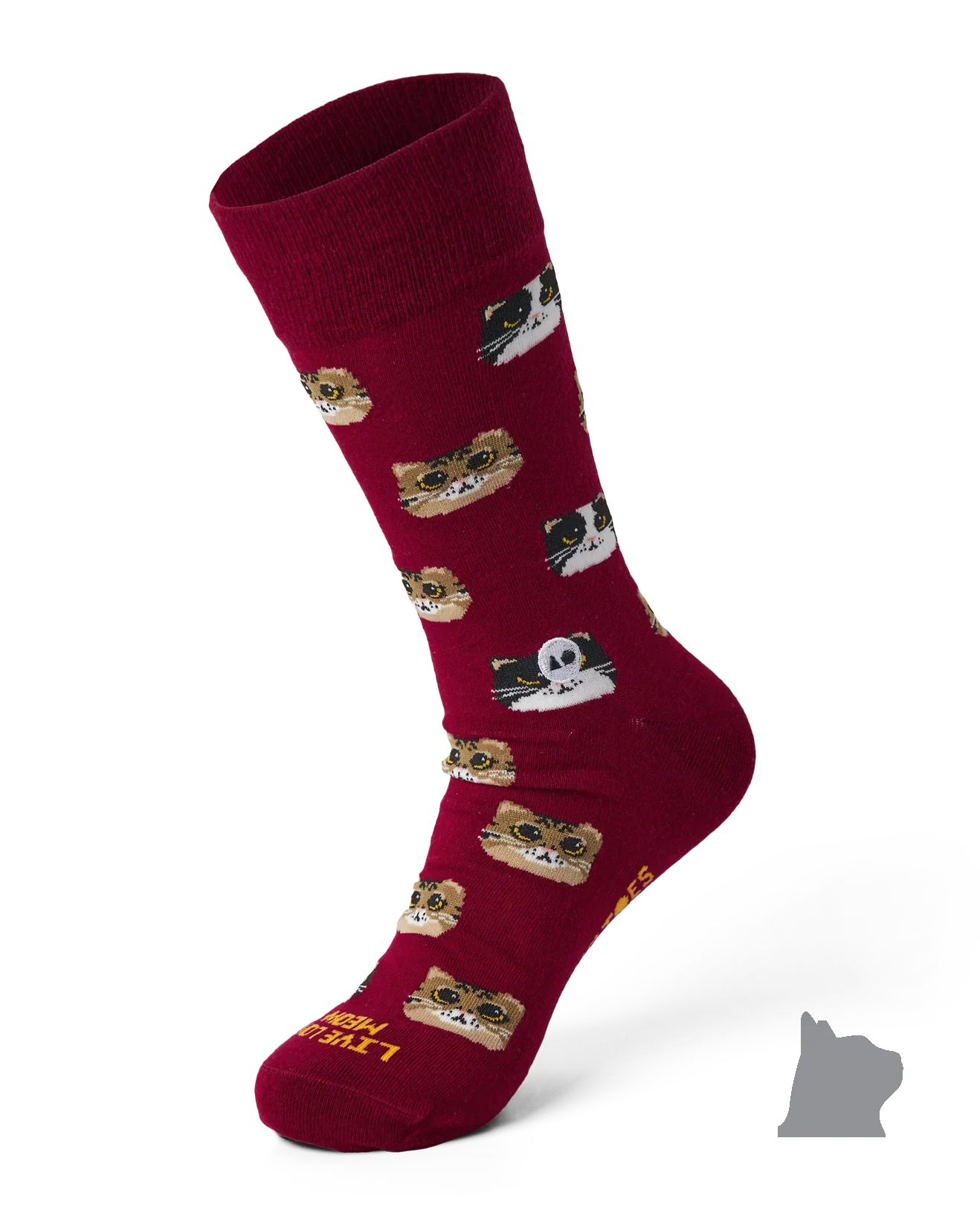 TALKING TOES | Big-Eyed Kitten Sock - Image 2