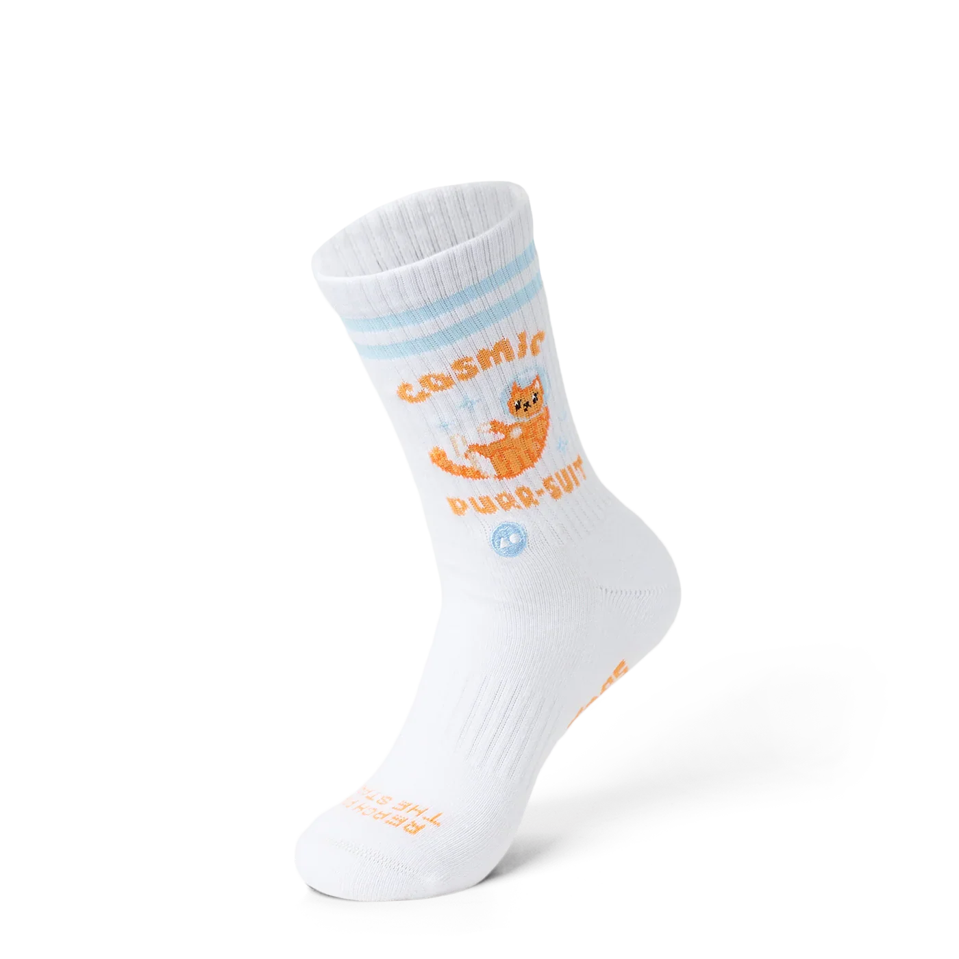 TALKING TOES | Cosmic Kitten Athletic Sock - Image 3