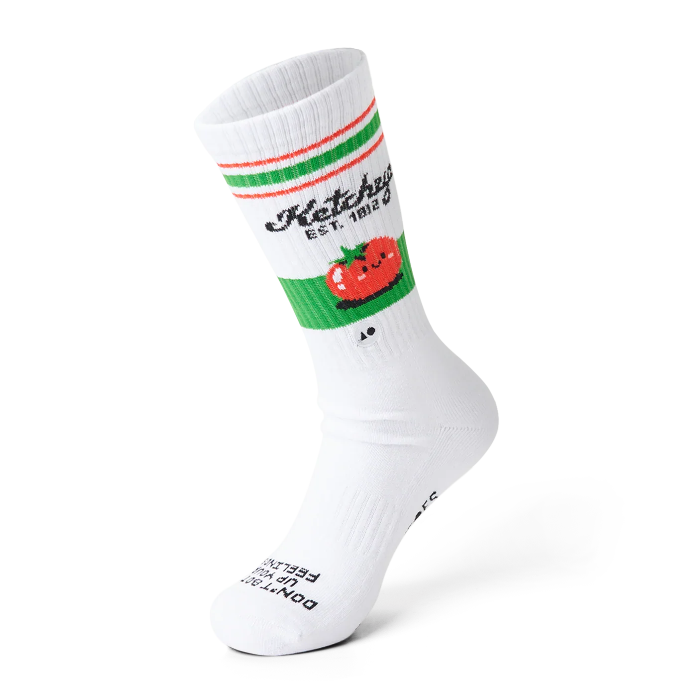 TALKING TOES | Emotional Ketchup Athletic Sock - Image 2