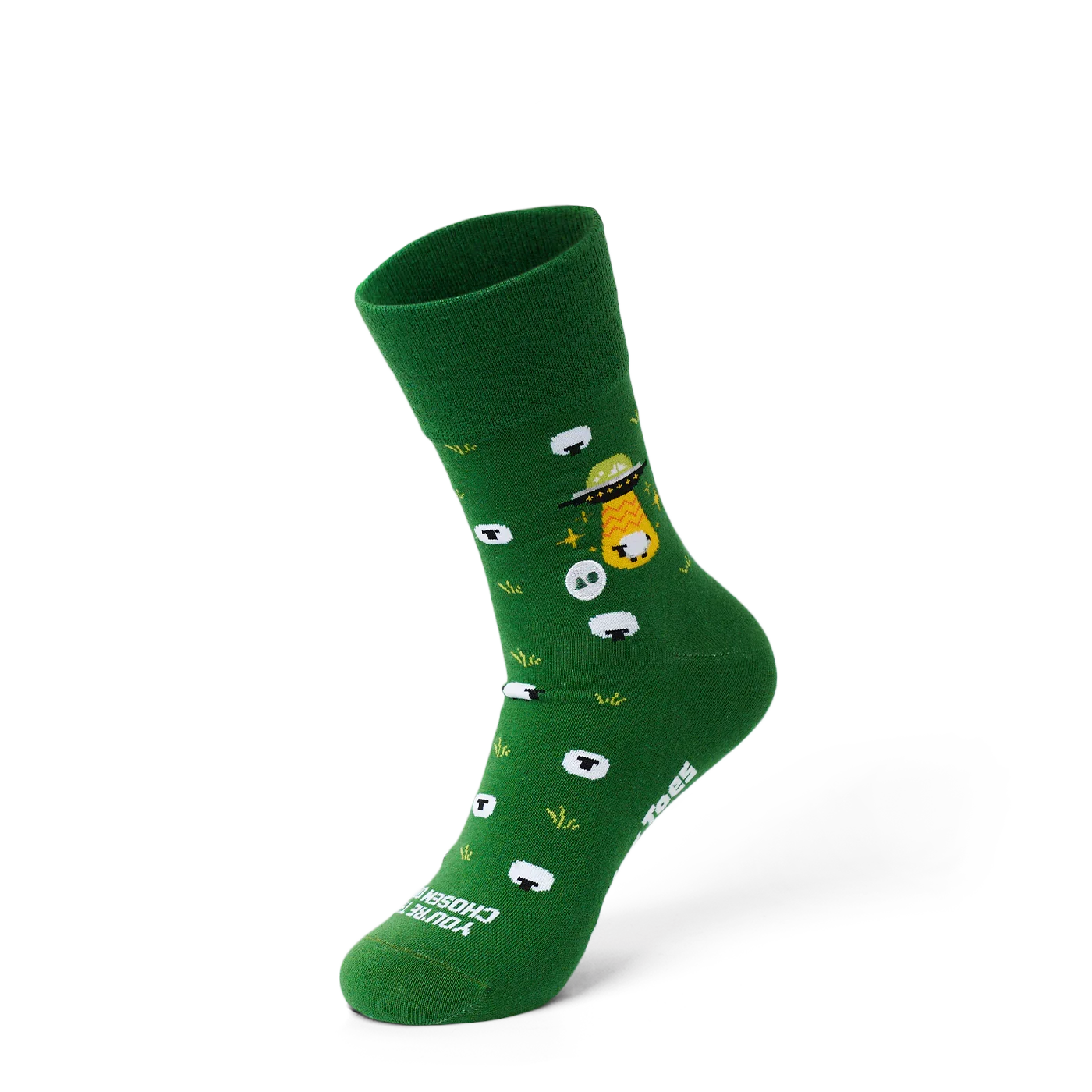 TALKING TOES | Galactic Sheep Crew Sock - Image 3