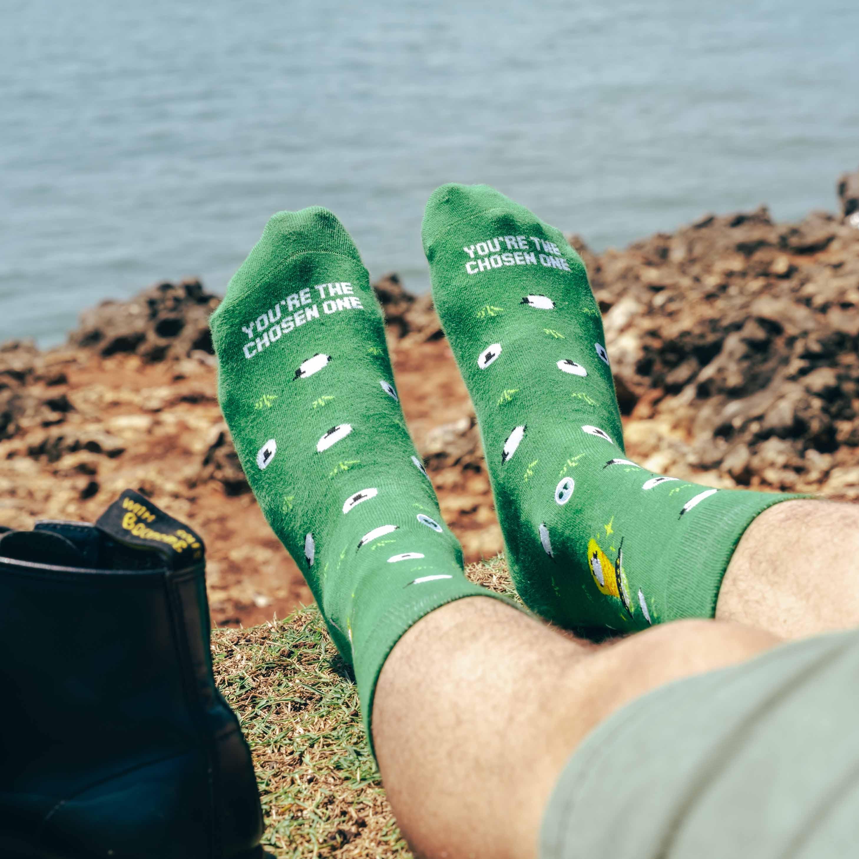 TALKING TOES | Galactic Sheep Crew Sock - Image 4
