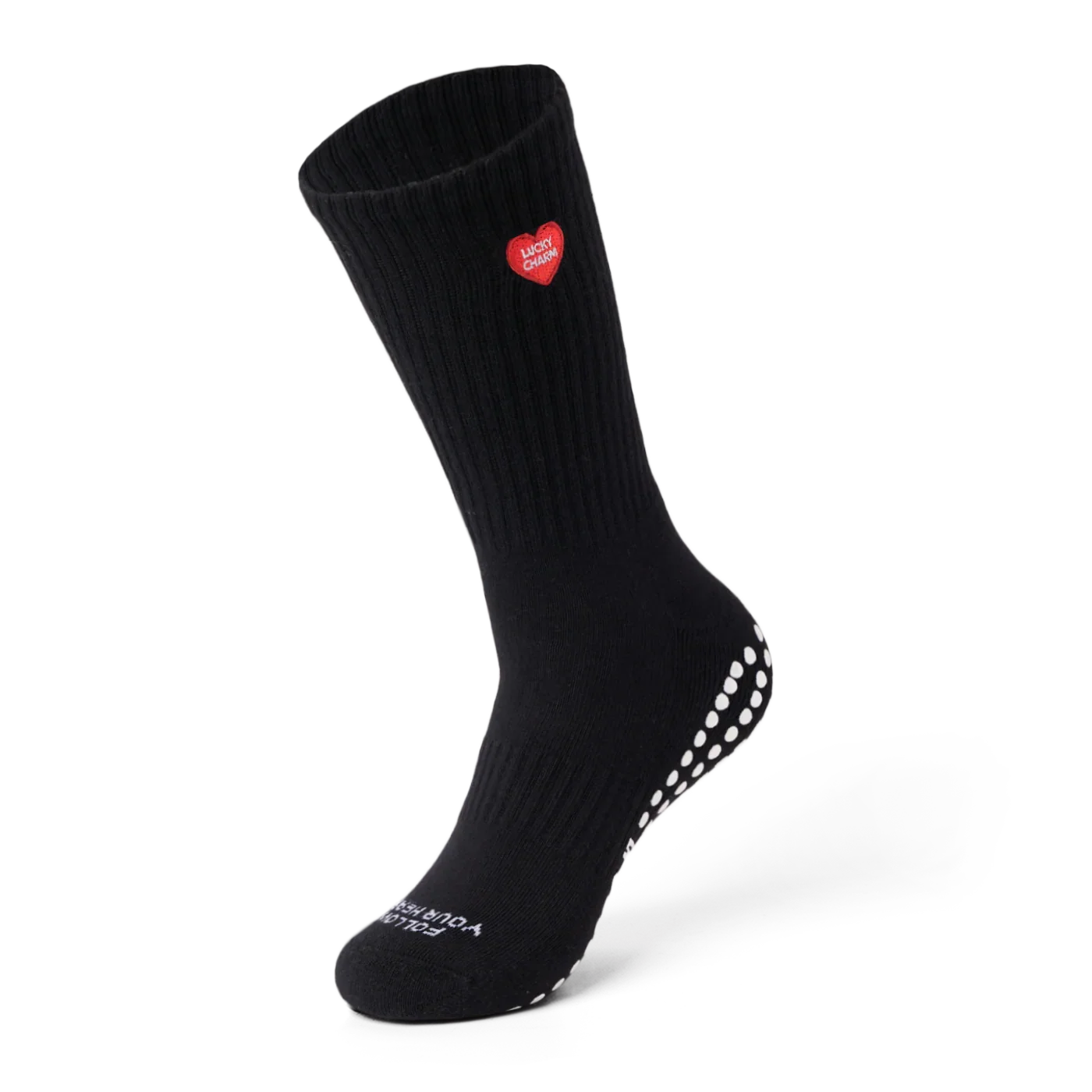 TALKING TOES | Lucky Heart Grip Sock - Image 2