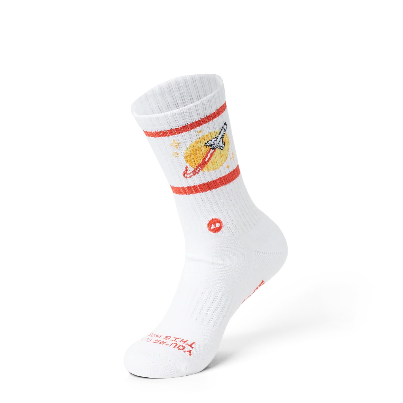 TALKING TOES | Rocket Ship Athletic Sock - Image 3