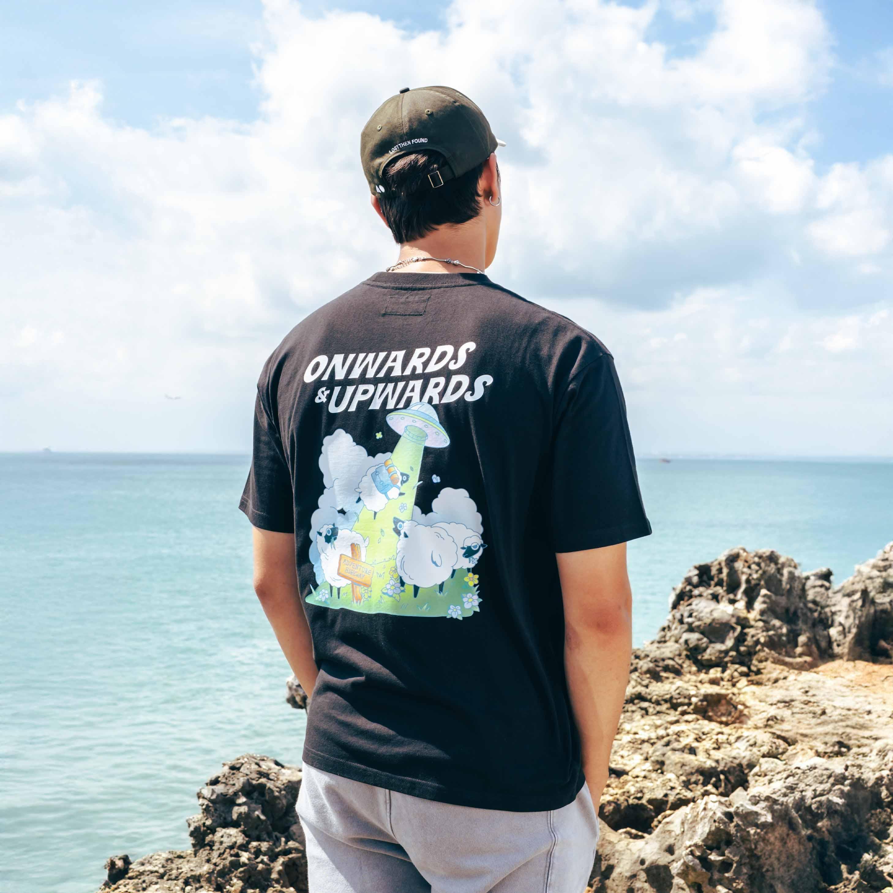 TALKING TOES | Space Sheep Oversized Tee - Black - Image 4