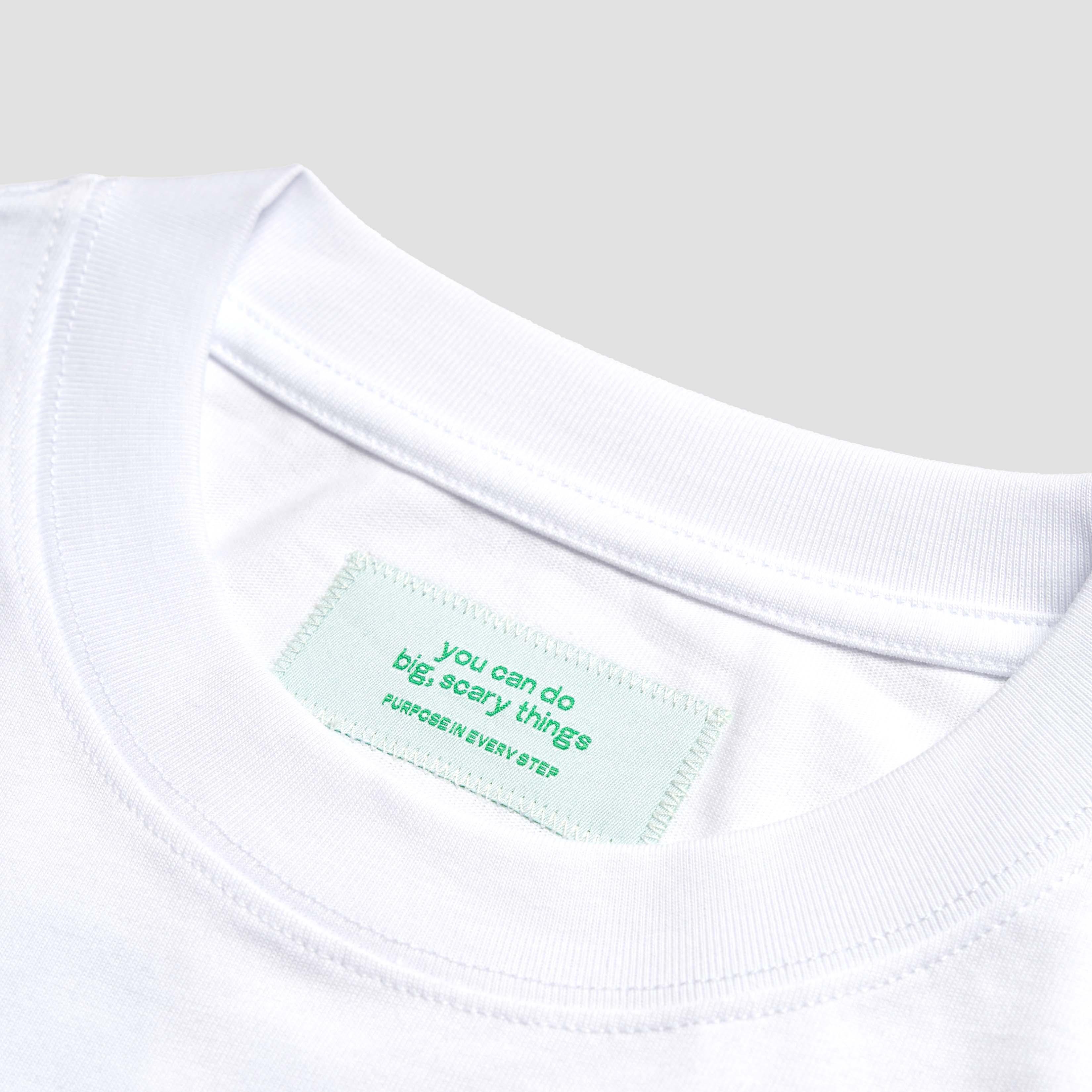 TALKING TOES | Space Sheep Oversized Tee - White - Image 2
