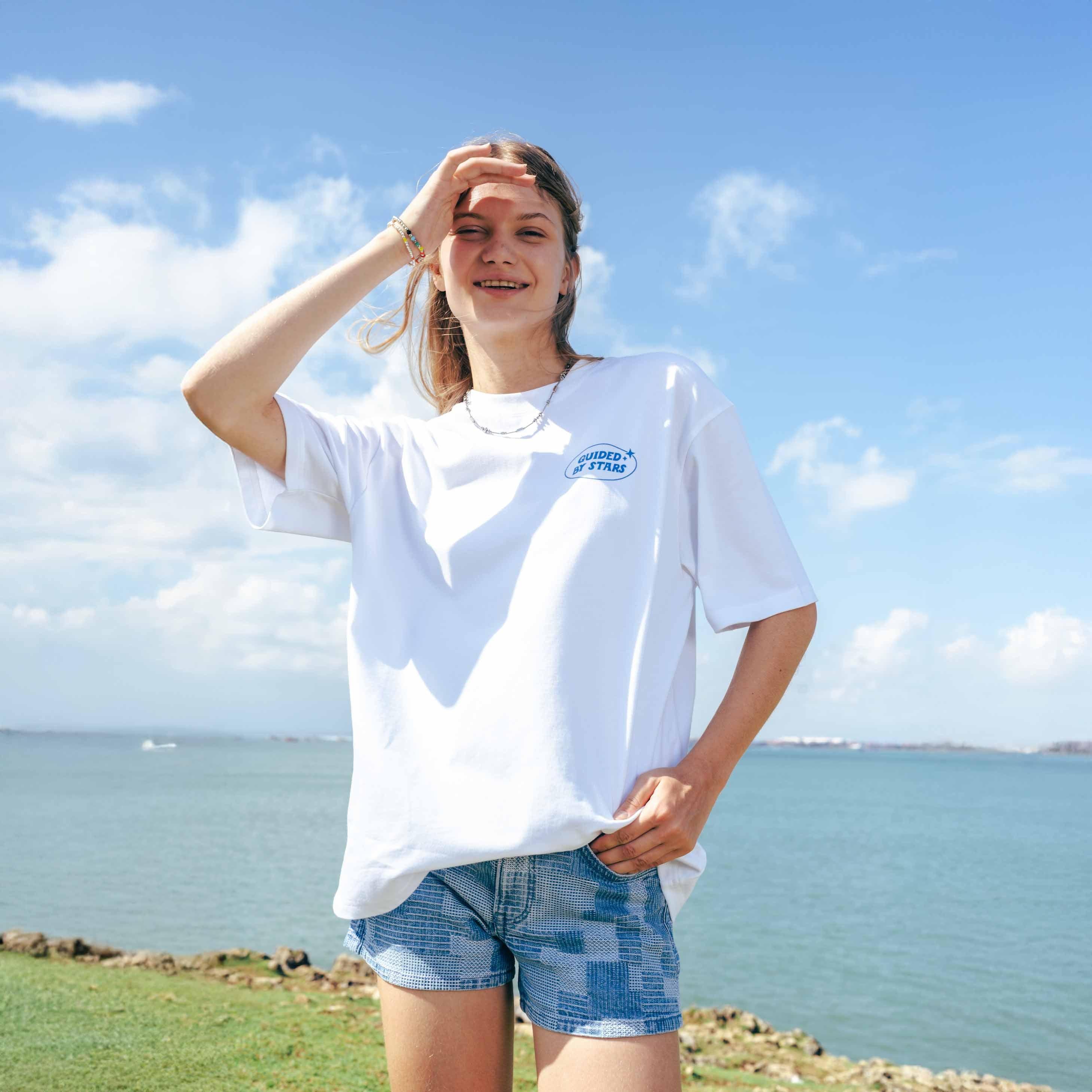 TALKING TOES | Space Sheep Oversized Tee - White - Image 5