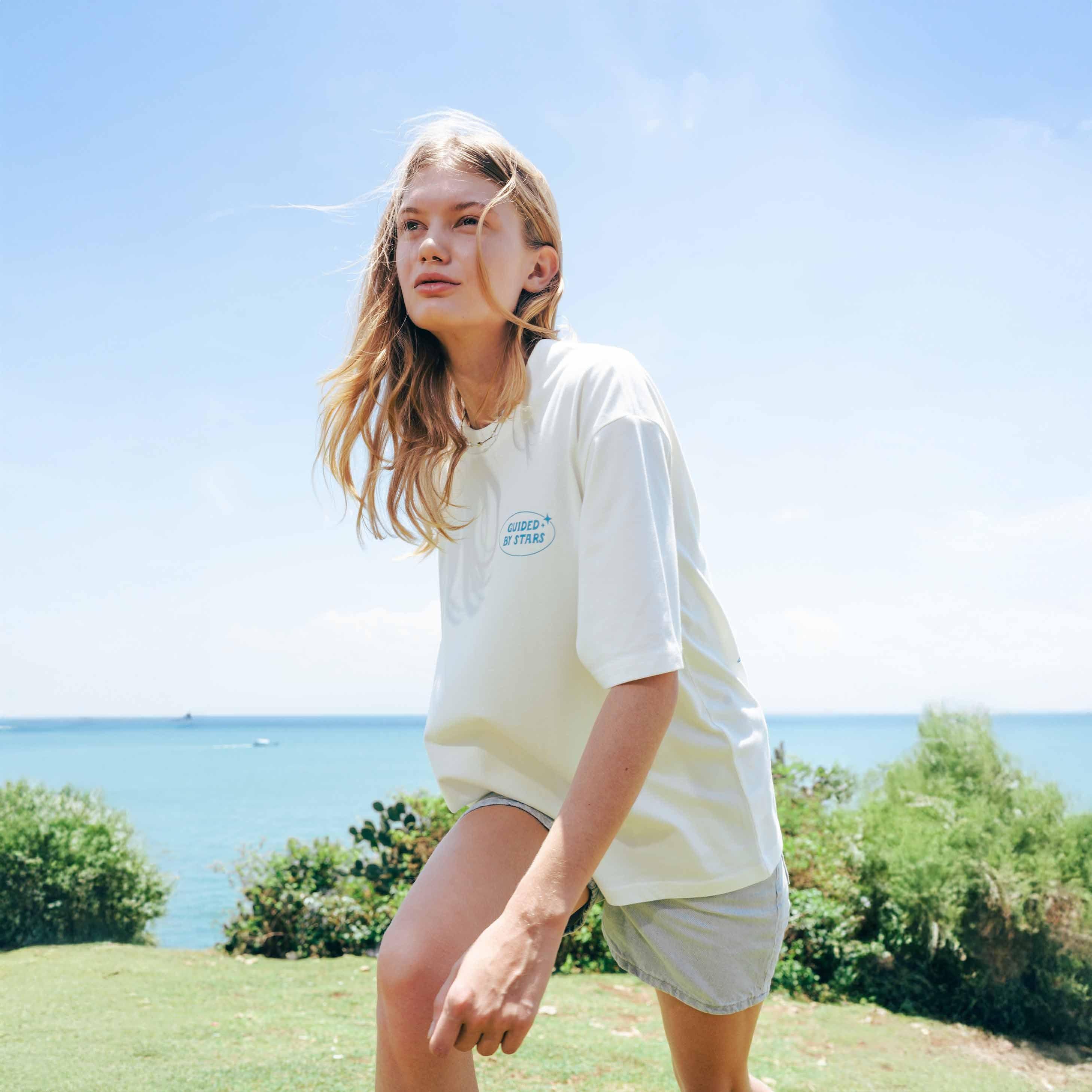 TALKING TOES | Stargazer Oversized Tee - Cream - Image 5