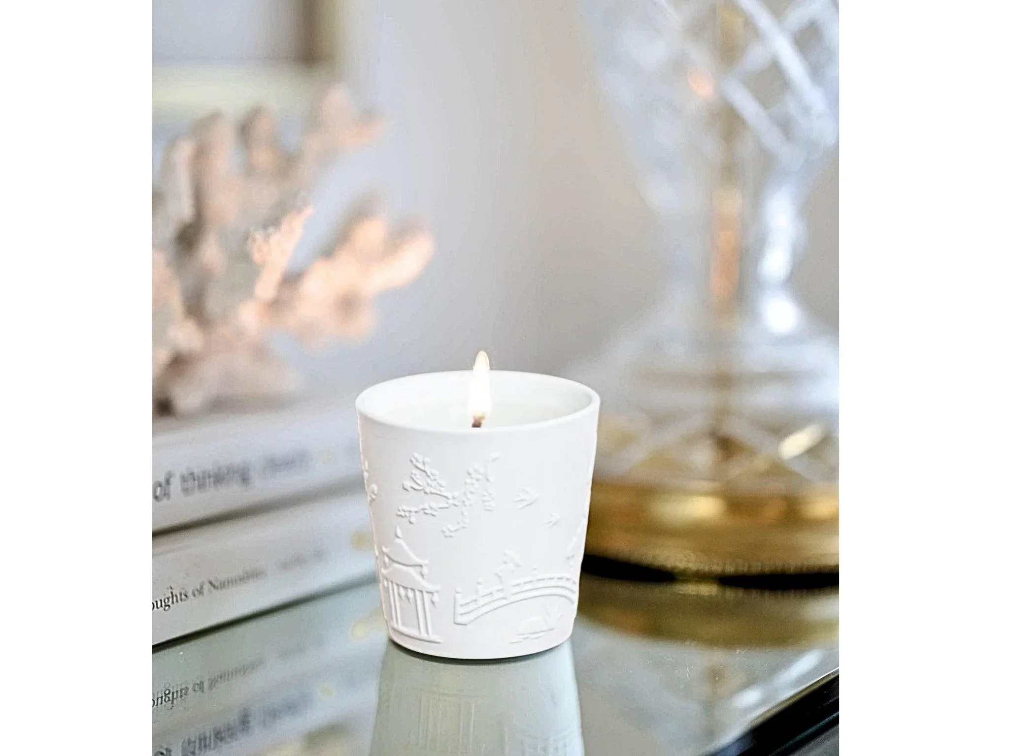 TEMPLE CANDLES | Chinoiserie Ceramic Candle - Image 3
