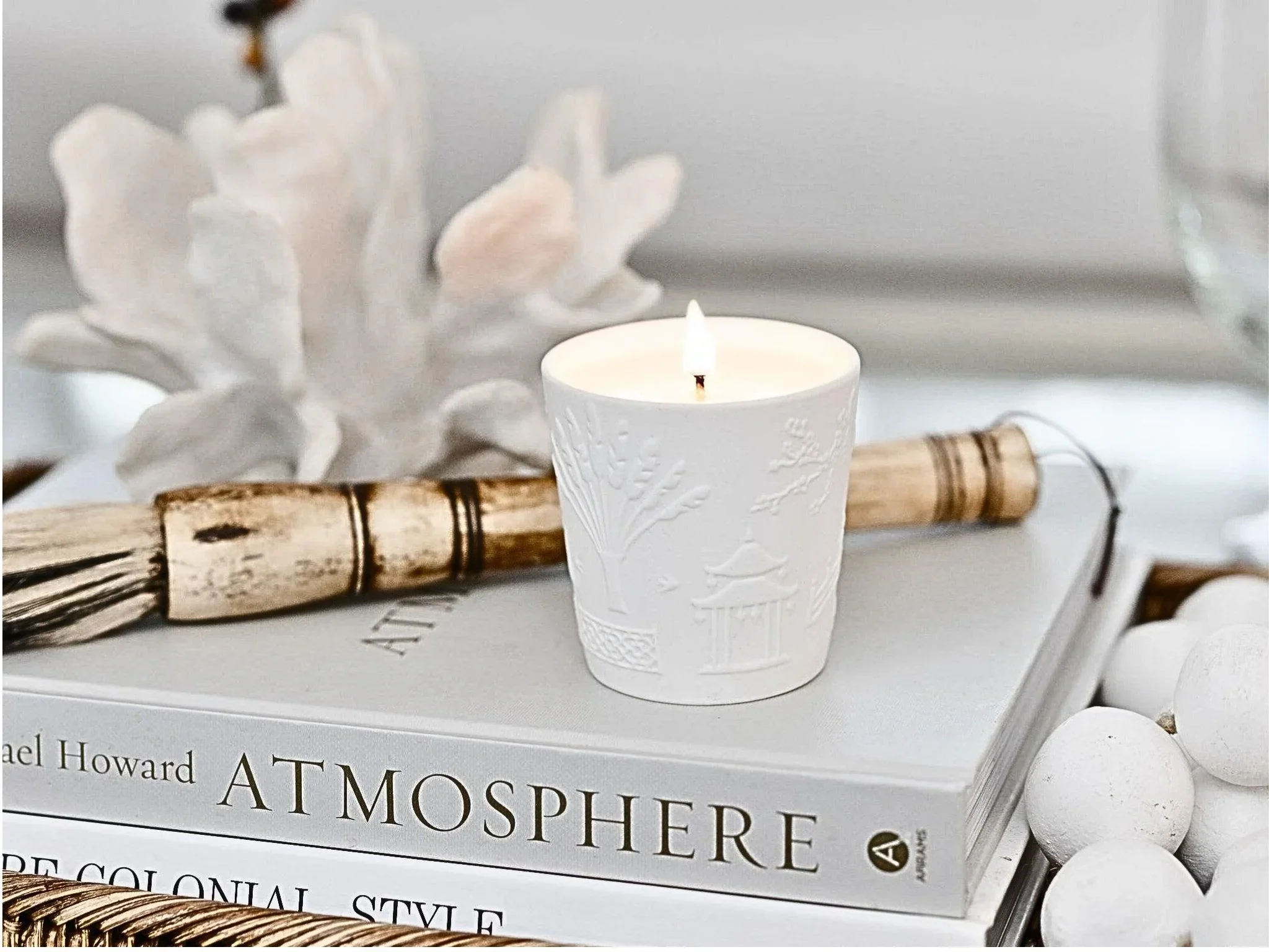 TEMPLE CANDLES | Chinoiserie Ceramic Candle - Image 7