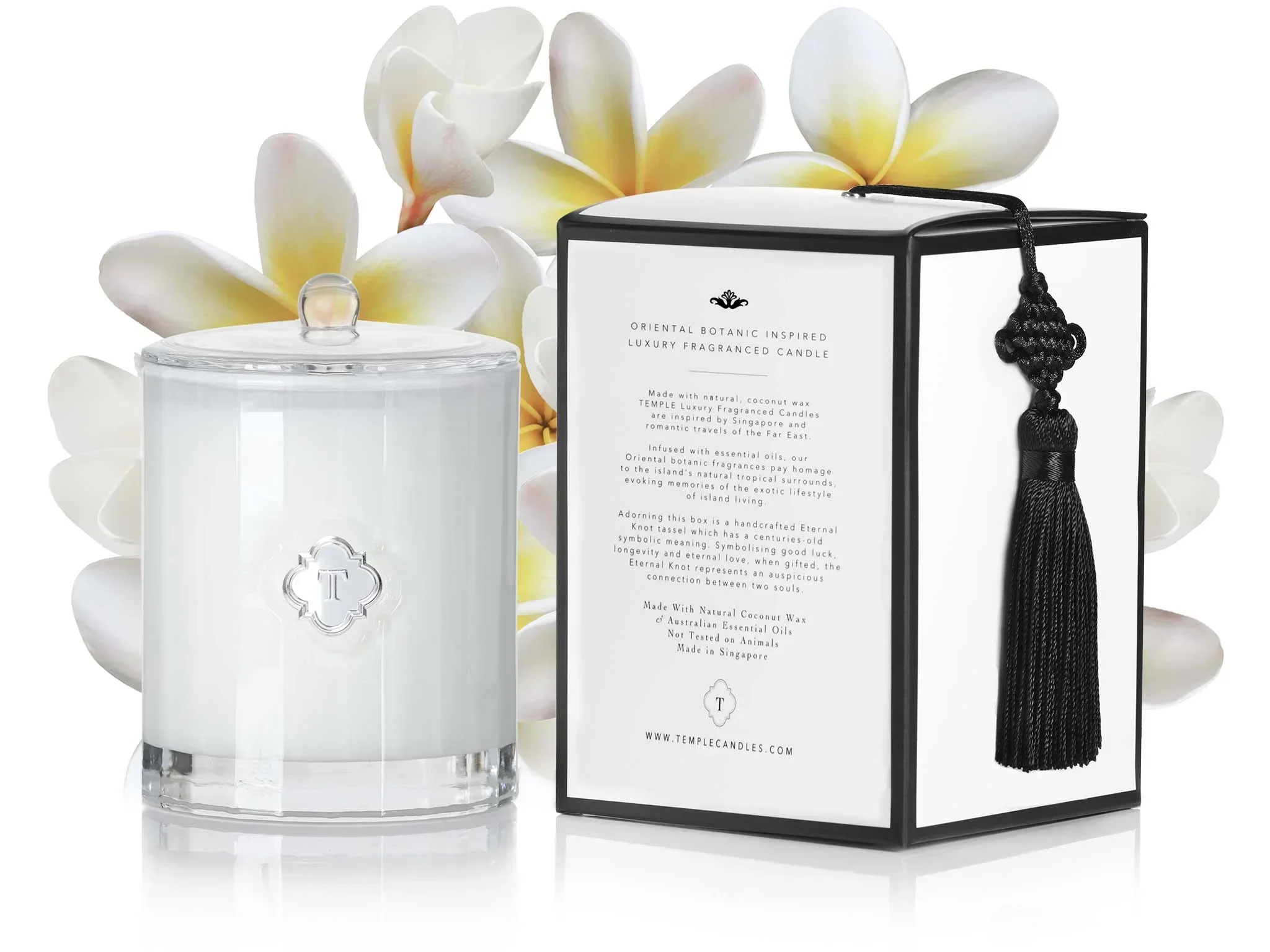 TEMPLE CANDLES | Luxury Fragranced Candle - Frangipani Garden - Image 3