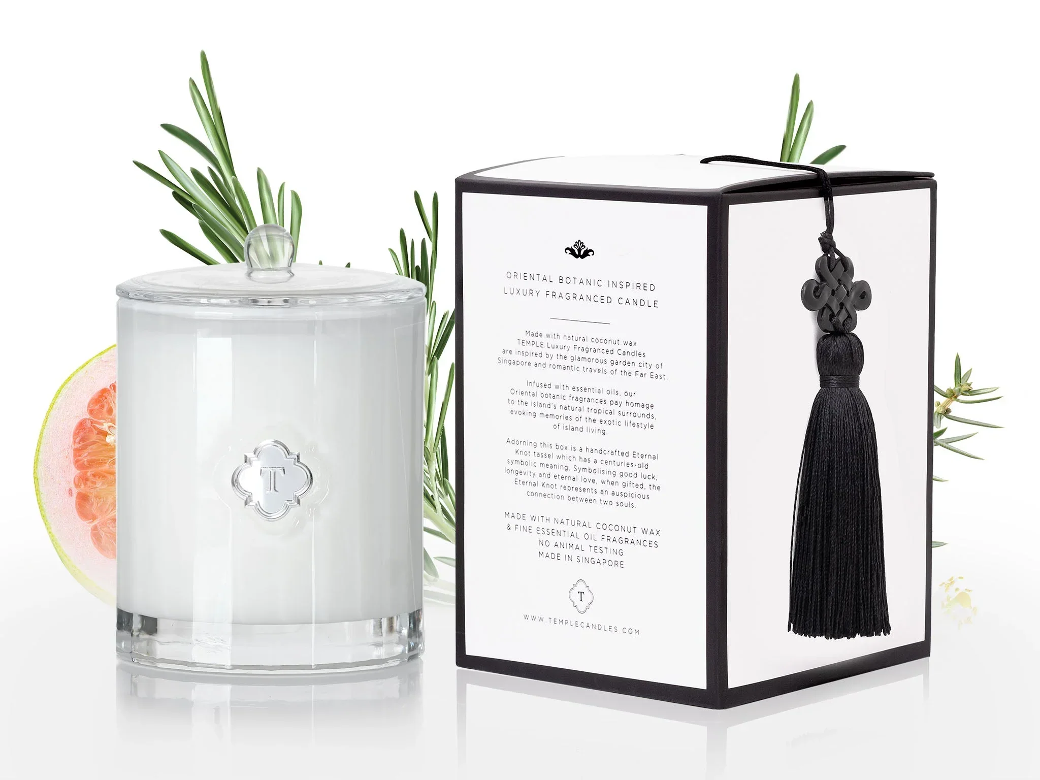 TEMPLE CANDLES | Luxury Fragranced Candle - Gin Blossoms - Image 3
