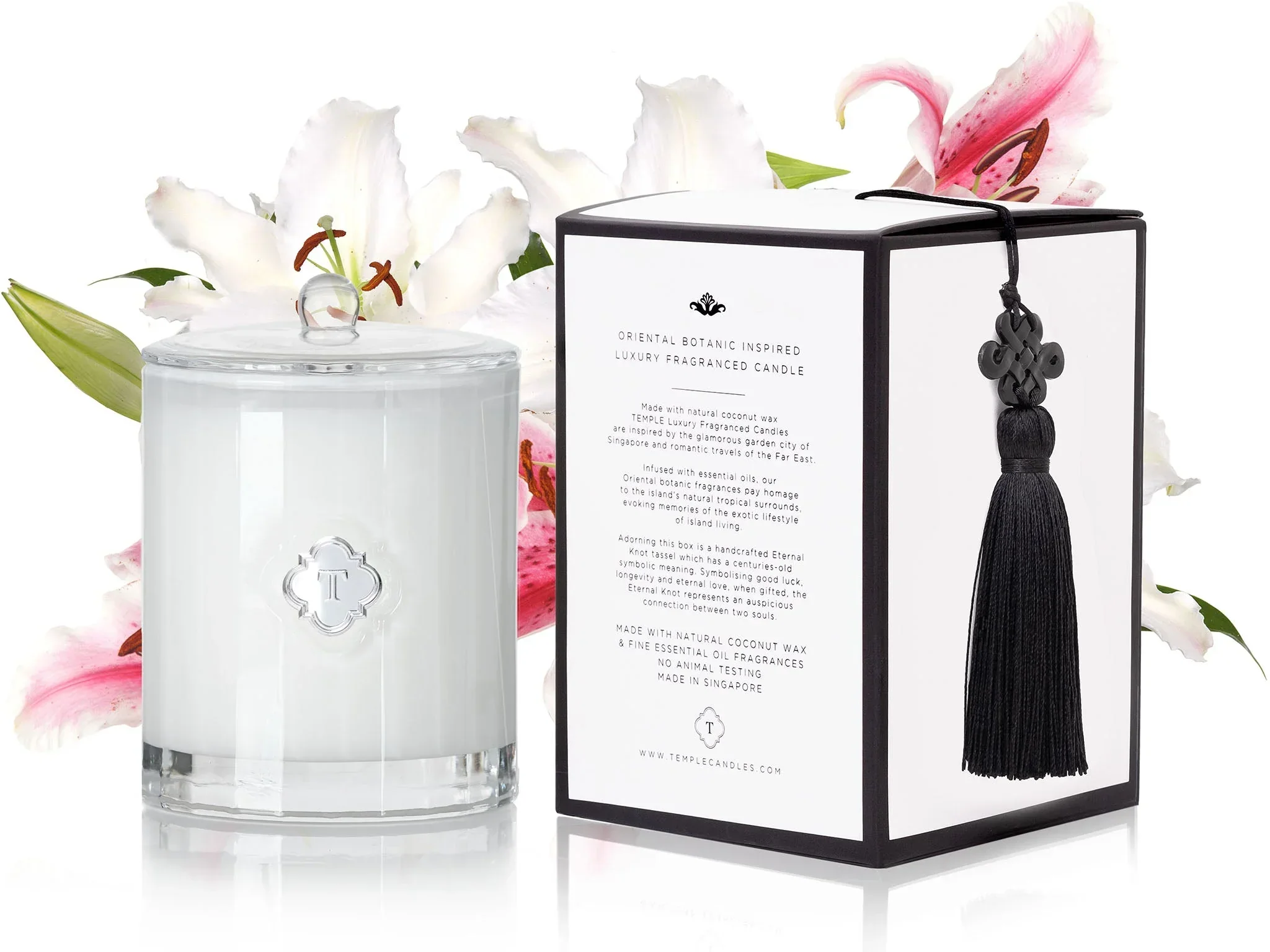TEMPLE CANDLES | Luxury Fragranced Candle - Oriental Lily - Image 3