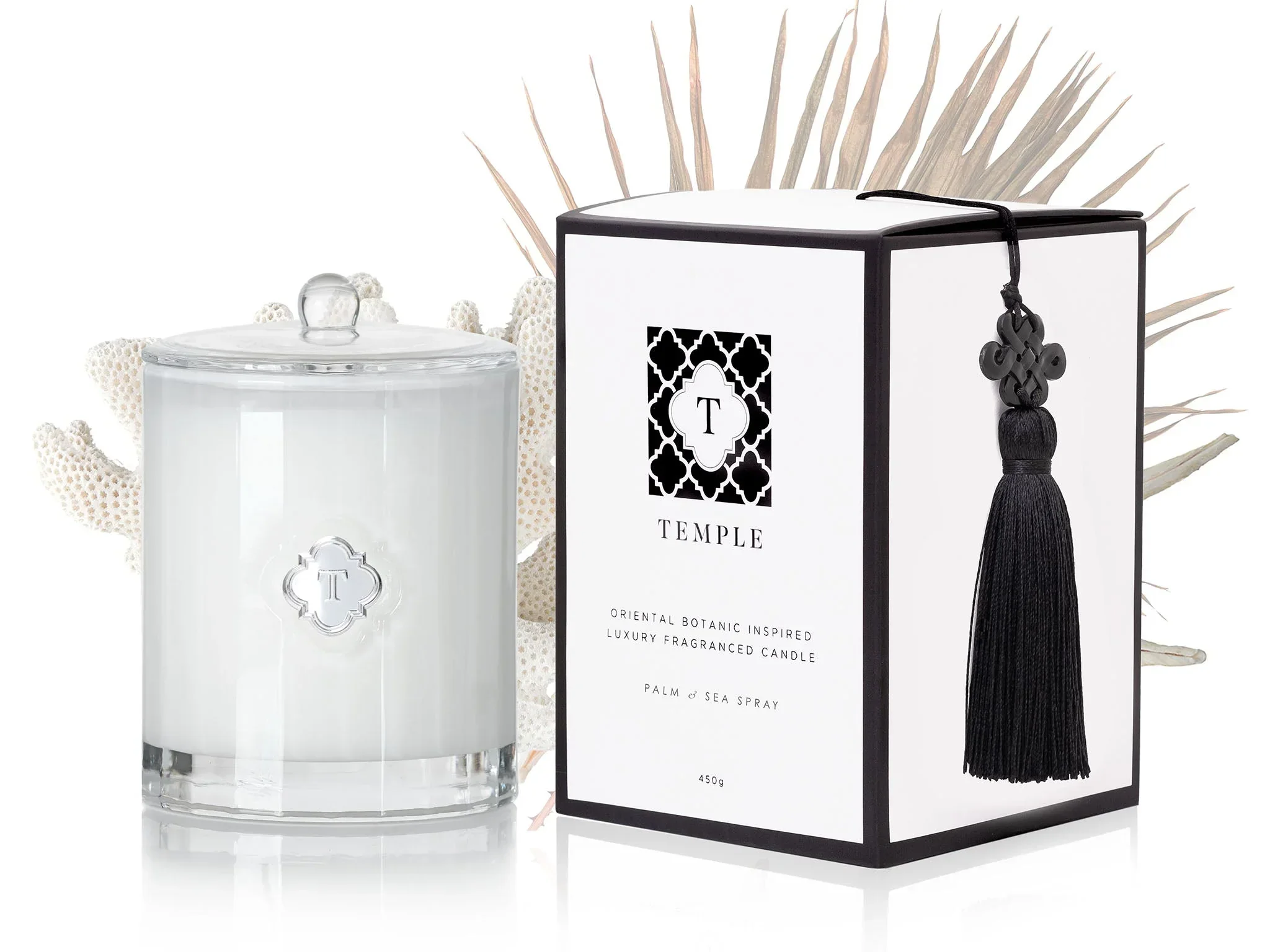 TEMPLE CANDLES | Luxury Fragranced Candle - Palm & Sea Spray - Image 2