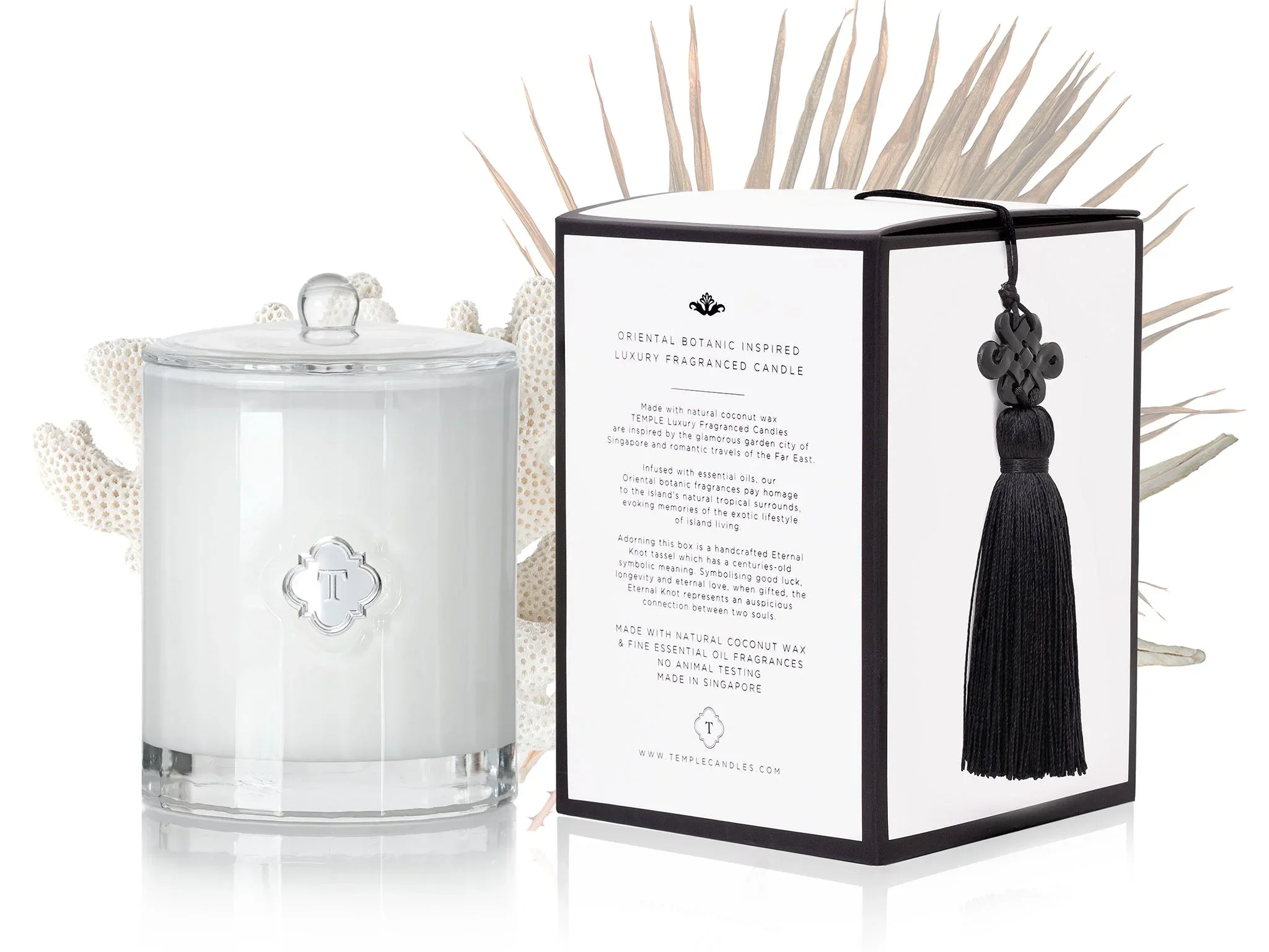 TEMPLE CANDLES | Luxury Fragranced Candle - Palm & Sea Spray - Image 3