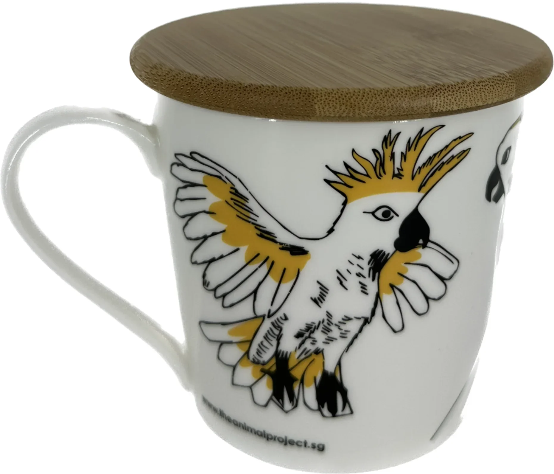 THE ANIMAL PROJECT | Wide Tapered Mug With Bamboo Lid - Image 2