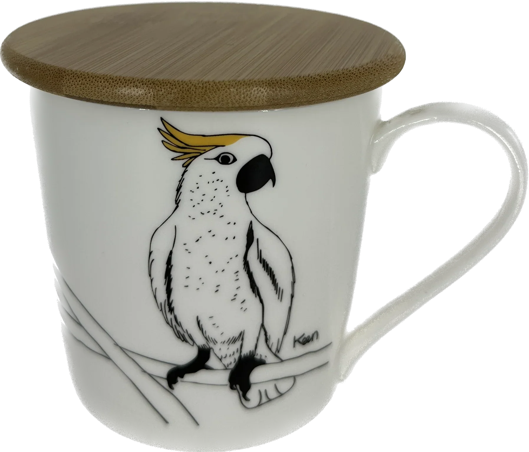THE ANIMAL PROJECT | Wide Tapered Mug With Bamboo Lid - Image 4
