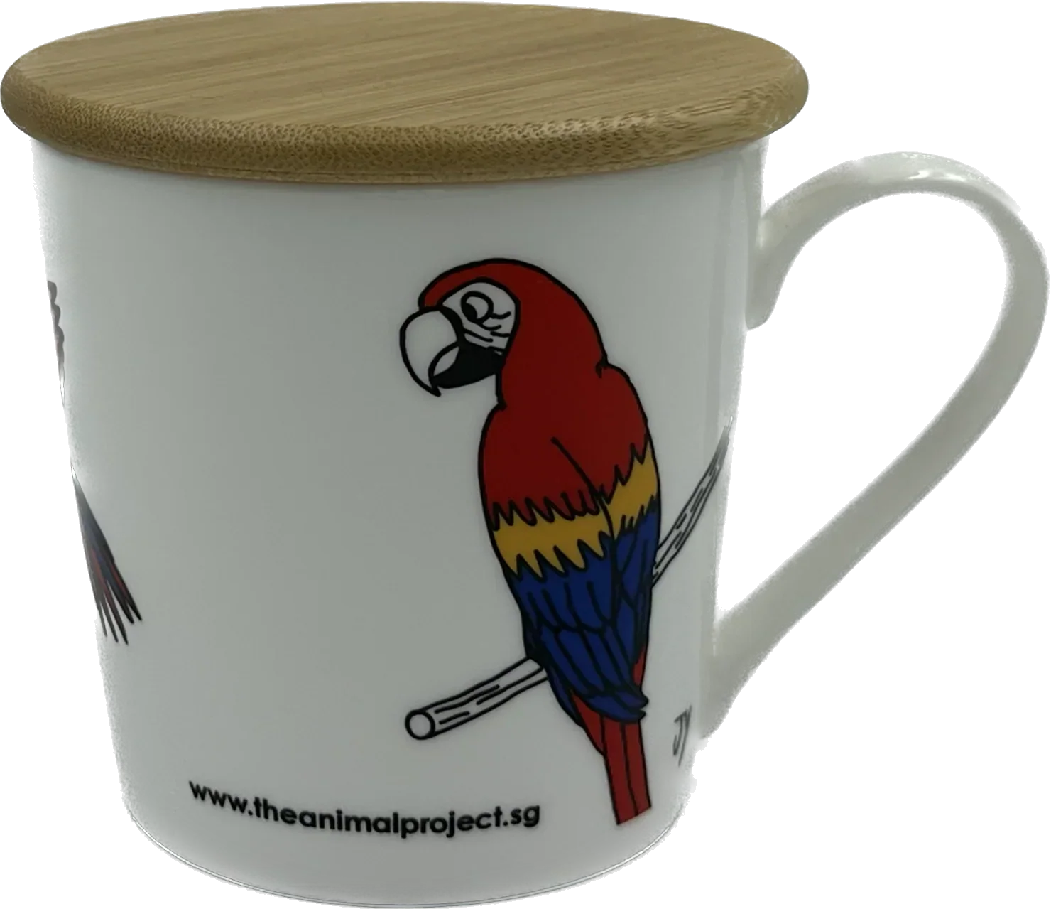 THE ANIMAL PROJECT | Wide Tapered Mug With Bamboo Lid - Image 5