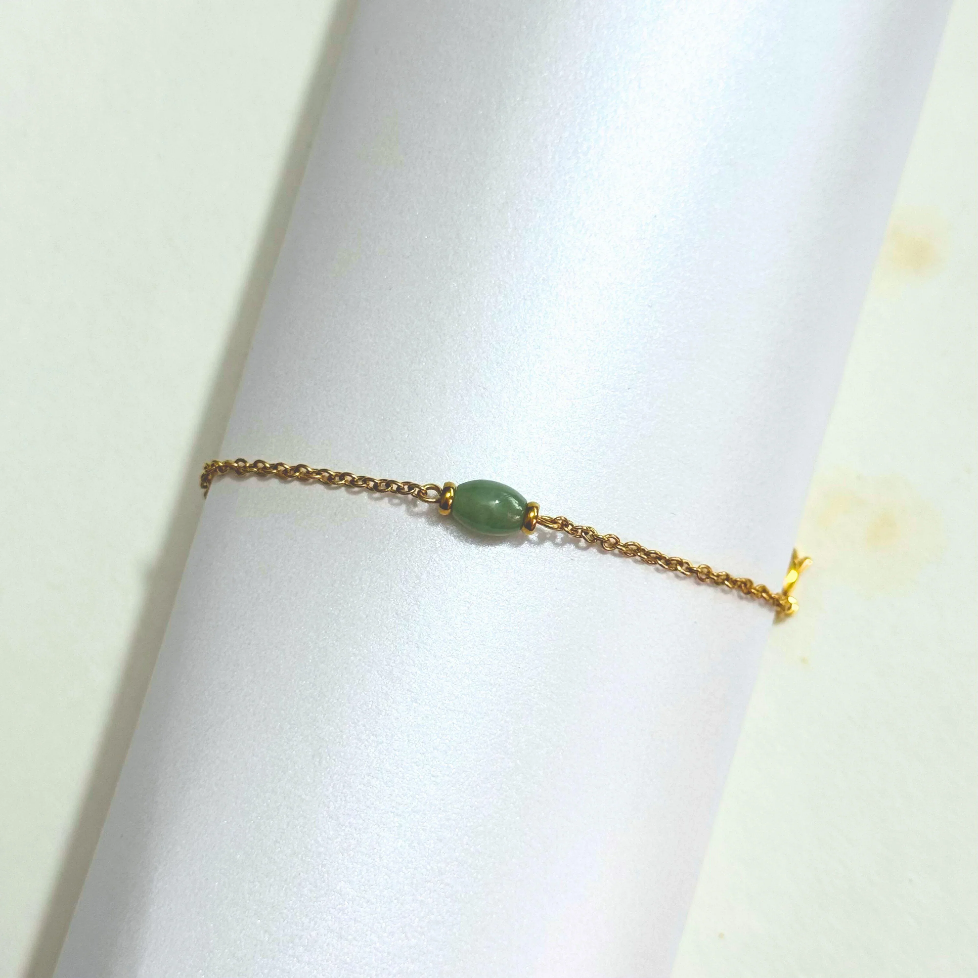 THE ANTECEDENT STORE | B - Minimalise Jade Chain Bracelet