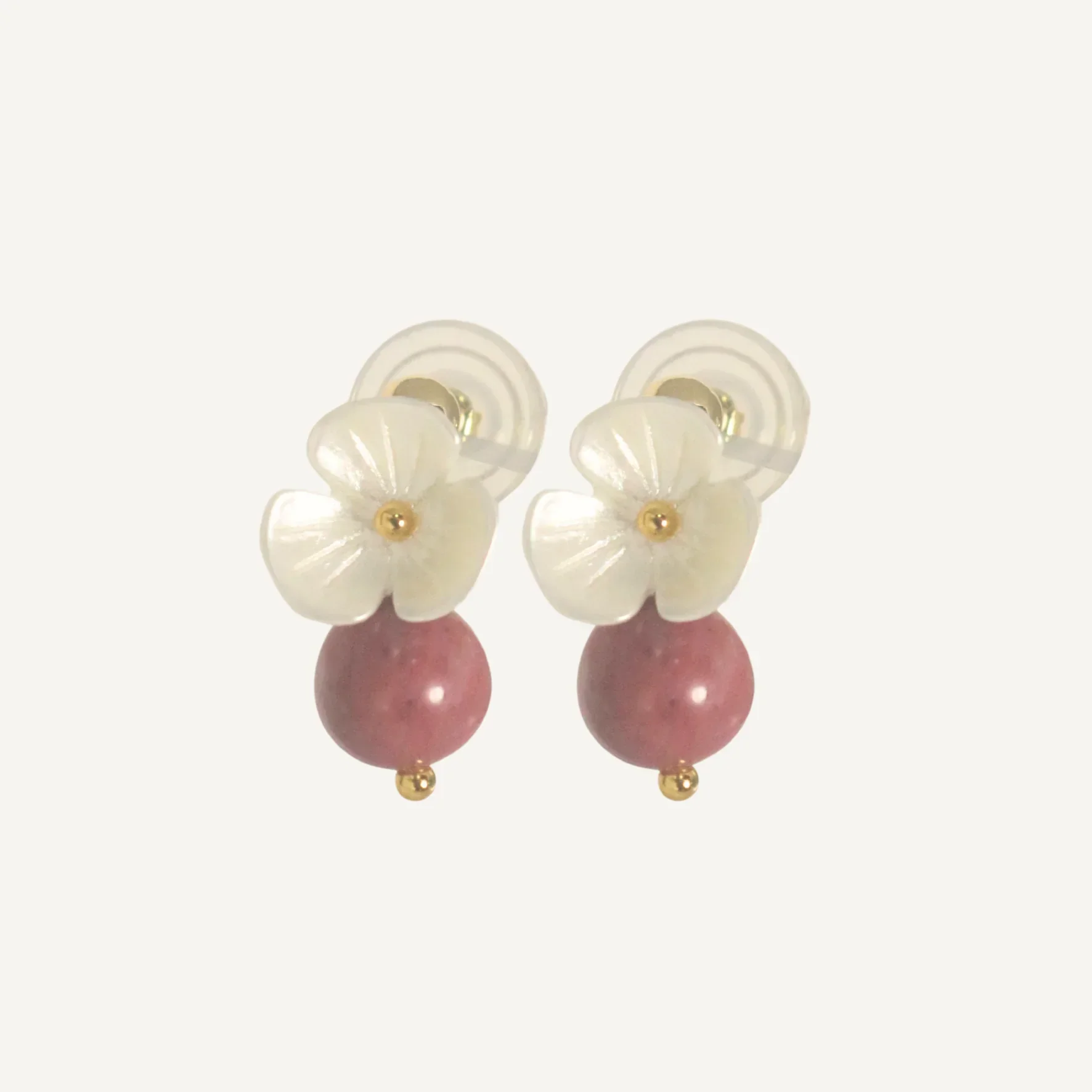THE ANTECEDANT STORE | E - Floral Series Amethyst Earrings