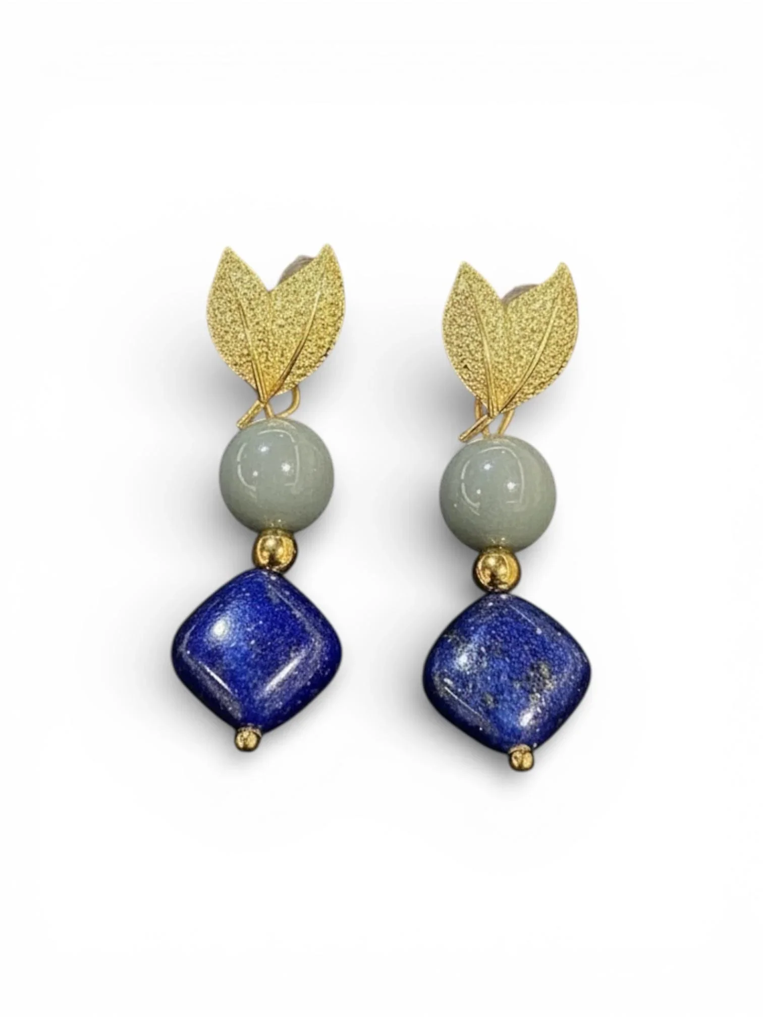 THE ANTECEDENT STORE | E - Strength & Wisdom Golden Leaf Earrings
