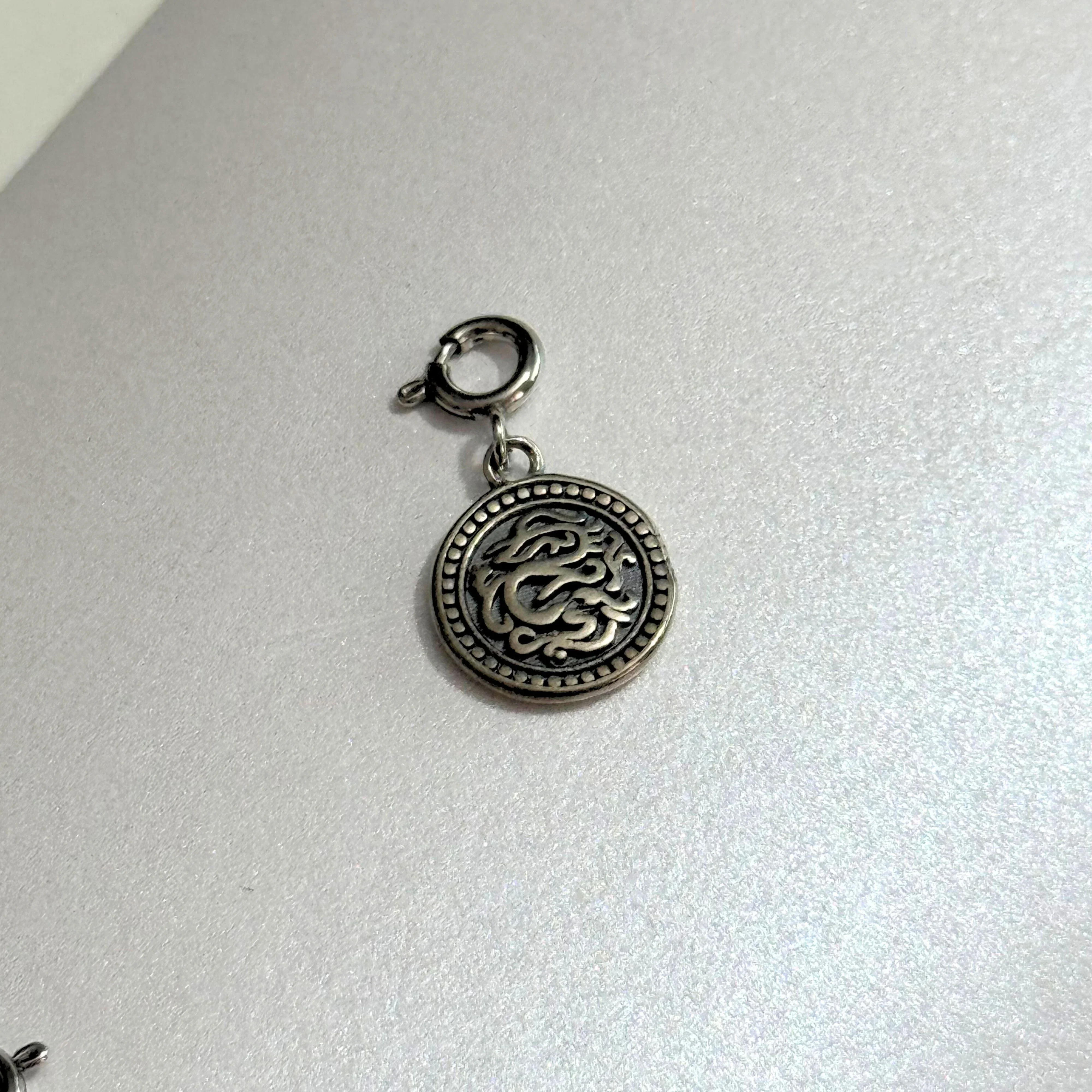 THE ANTECEDENT STORE | P - Auspicious Dragon Pendent In Silver