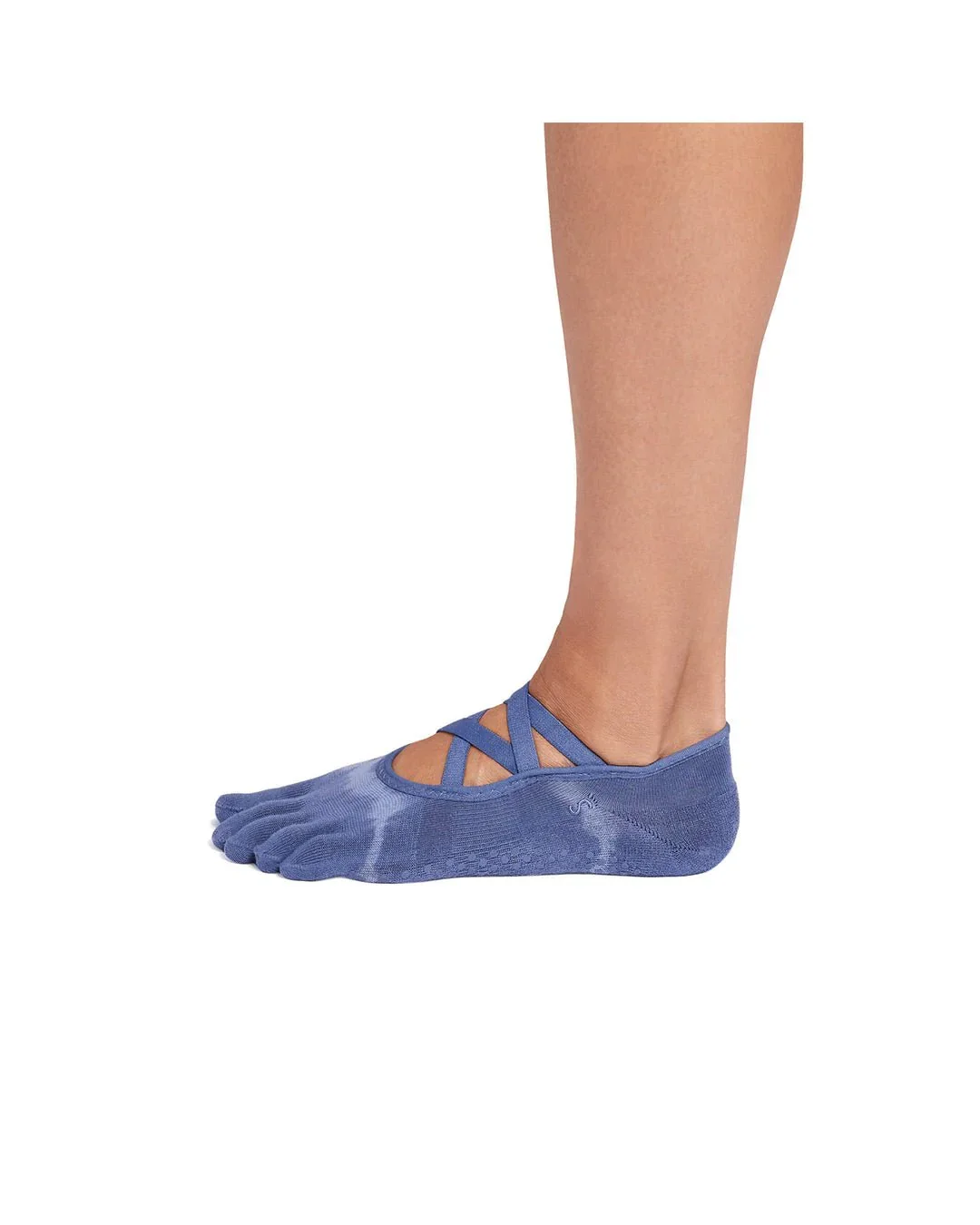 TOESOX | Ultra Fine Knit Elle Full Toe - Soft Blue Tie Dye Stripe - Image 3