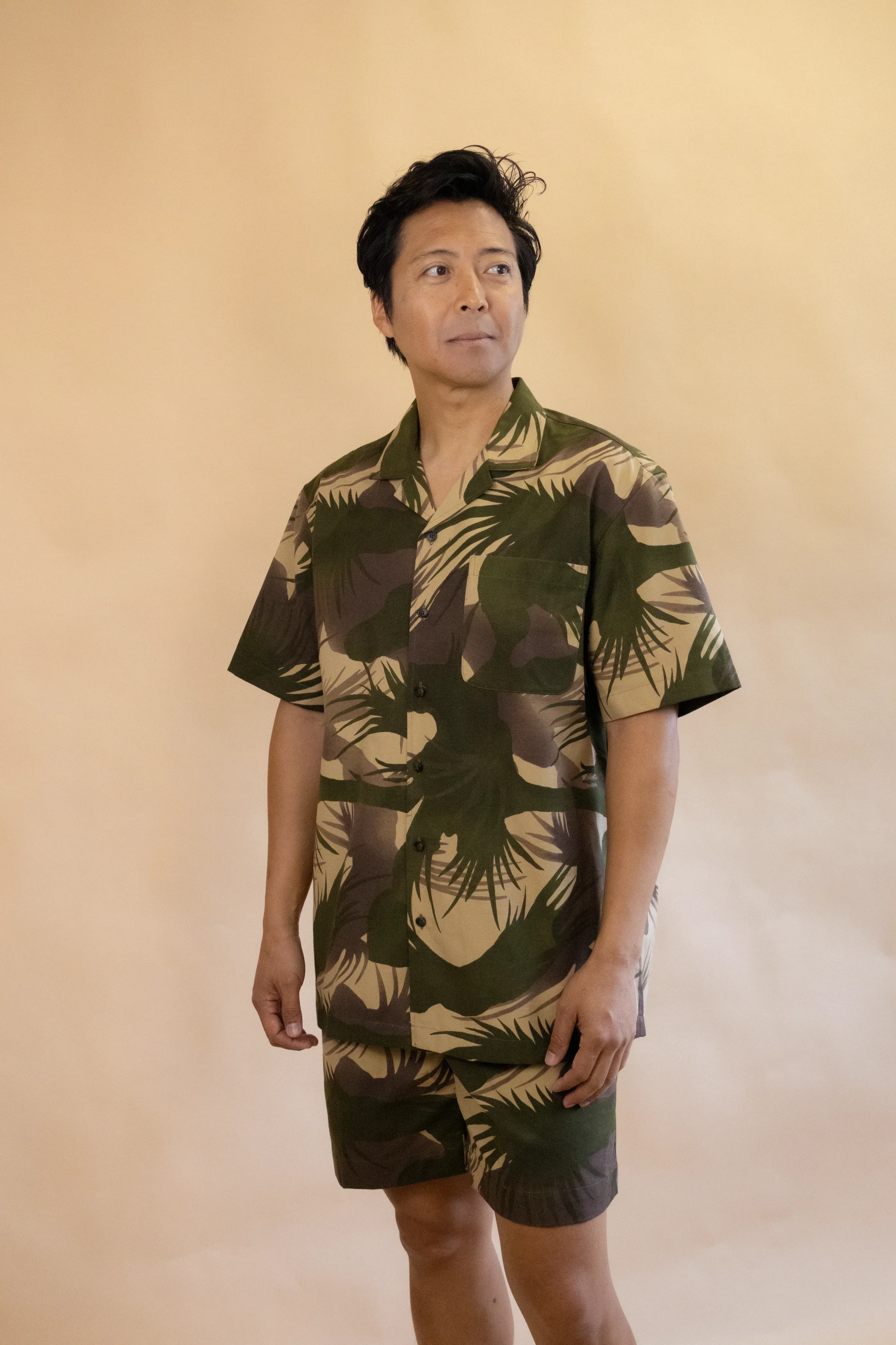 DUXTON | Tropical Camo Boxy Fit Shirt