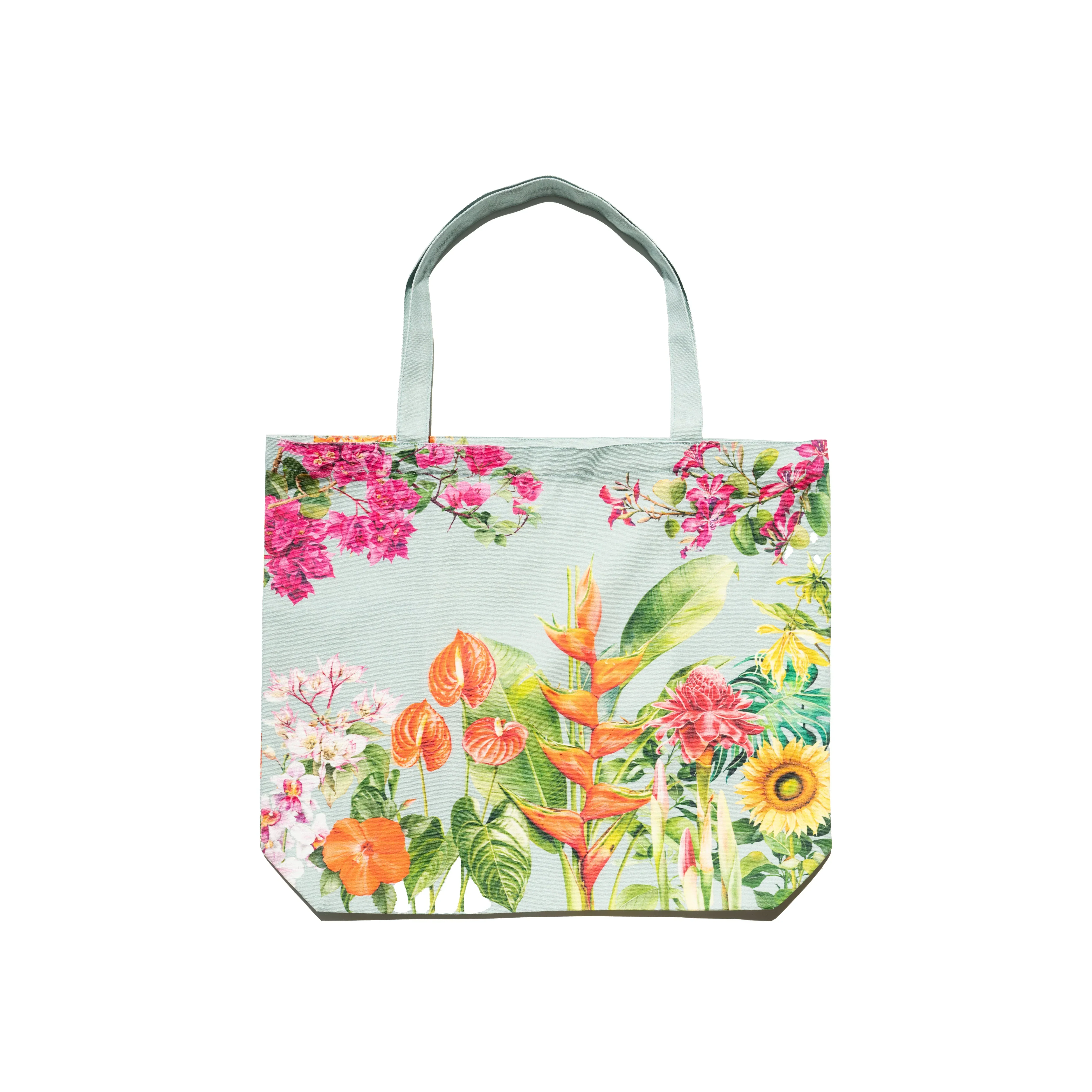 SINGLAPA | Tropical Flowers Tote Bag