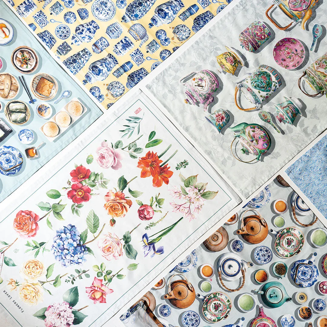 SINGLAPA | Yellow Porcelain Tea Towel - Image 2